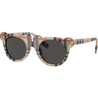 Burberry Børn JB4355 377887 Solbriller Acetat Brun Grå Rund Normal