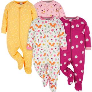 Onesies Brand Baby Girl's 4-Pack Sleep 'n Play Footies Multi Pack Fox 0-3 m?neder