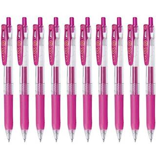 Zebra sarasa klip 0,7 udtr?kkelig gelbl?k pen pennen gummi greb 0,7 mm magenta bl?kv?rdi s?t p? 10
