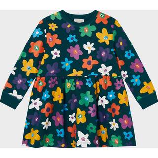Stella McCartney Kids Floral cotton jersey dress - multicoloured - Y 8