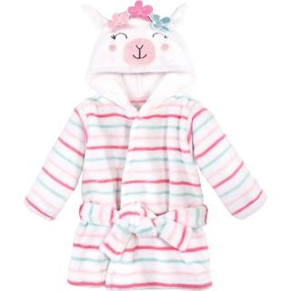 Hudson baby unisex baby plys dyre ansigt badekåbe blomst lama 0-9 måneder