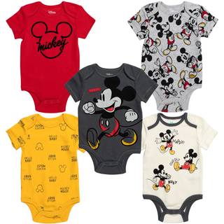 Disney Mickey Mouse Infant Baby Boys 5 Pack Bodysuits 18 m?neder