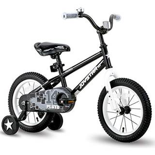 Joystar 12 tommer pluto b?rn cykel med tr?ningshjul i alderen 3 4 ?r gamle drenge piger sm?b?rn BMX cykel sort
