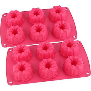 Webake fancy riflet r?r kage pan ikke-stick silikone mini r?r kage bagepande kugelhopf kage form p? 2