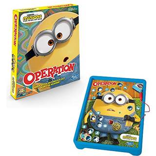 Hasbro Gaming Operation Game: Minions: The Rise of GRU Edition Board Game for Kids Alder 6 og One; Klassisk driftsspil; For 1 eller flere spiller