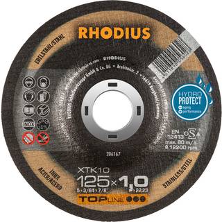 RHODIUS Skæreskive XTK 10 Ø125 mm x 22,23 mm 50 stk (206167)