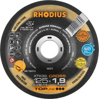 RHODIUS Skæreskive XTK 35 Cross 25 stk Ø125mm x22,2x1,9 (208373)