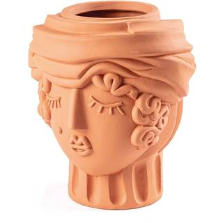 Seletti Vases - 'Magna Graecia, Woman' terracotta vase in TERRACOTTA TERRACOTTA