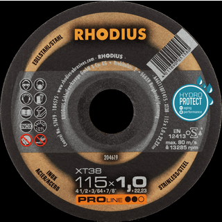 RHODIUS Skæreskive XT 38 Ø115 mm 1,0 x 22,23 mm (204619)