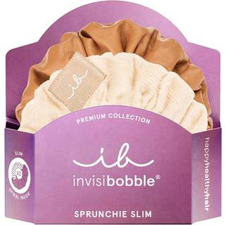 Invisibobble - Sprunchie Slim Premium - Crème De Caramel Hair Scrunchies - Sprunchie Slim Premium Crème De Caramel - For Women