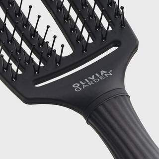 Olivia Garden Fingerbrush Double Bristles Flad børste For nem kæmning 1 stk. - 1 stk.