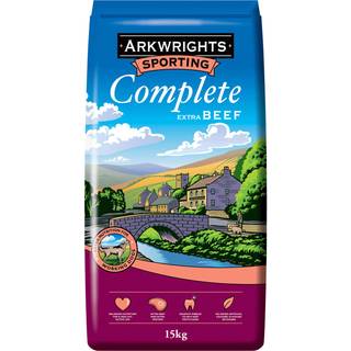 15 kg Arkwrights Sporting Complete Extra Beef - voksenfoder med oksekød