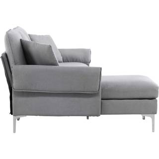 Toulouse sofa chaiselong sofa venstrevendt grå.