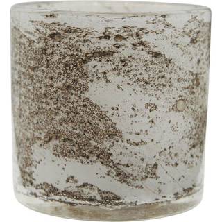 Jakobsdals Ambra Lysestage 8 Cm Hvid/ - Lysestager Glas Brun - N891274-77