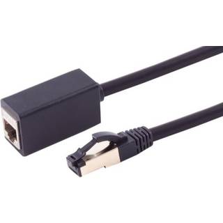 Cat 8.1 S/FTP LSZH - Forlænger kabel - Sort - 3 m