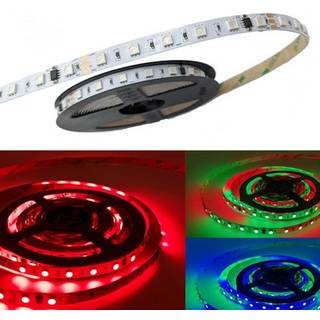 12W/m RGBIC LED strip - 5m, IP20, 60 LED pr. meter, 24V