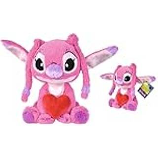 Disney Lilo & Stitch Bamse Angel med Hjerte 25 cm