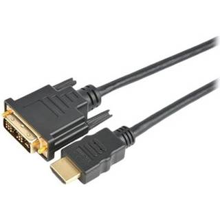 Prokord Hdmi-kabel 2m. Hdmi Dvi Sort