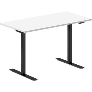 Hæve-sænkebord DNA, Hvid 1200x600 mm 2-ben/Sort