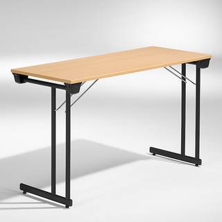 Konferencebord Kongress, Bøg 1200x600 mm, Sort understel