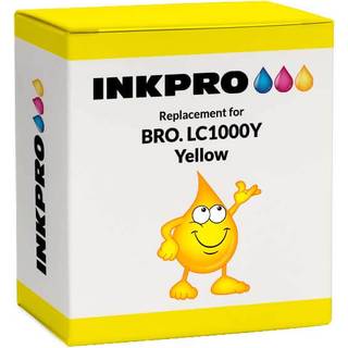 Brother LC1000Y gul blækpatron - Kompatibel