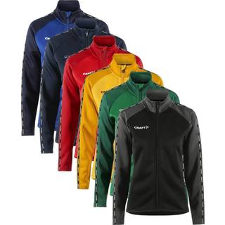 Craft 1912729 squad 2.0 full zip w Kvinde / Sportsjakke Club Cobolt/Navy XL
