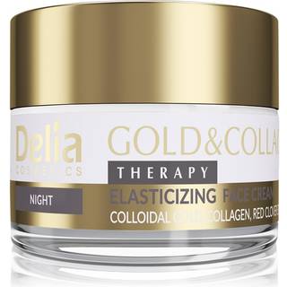 Delia Cosmetics Gold & Collagen Therapy Natcreme øger hudens elasticitet 50 ml - 50 ml