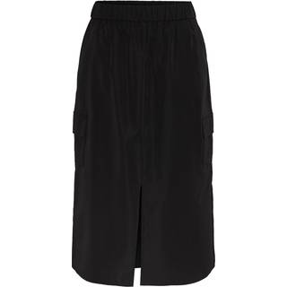 PIECES dame midi nederdel PCFIBBE - Black - XS