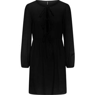 Pieces - Sort - Pcjally Ls Tie Short Dress D2D - Small