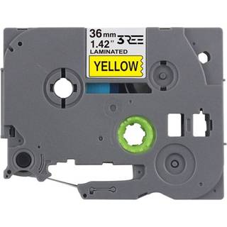 Kompatibel - Sort tekst / gul tape - 36mm x 8m - TZe-661 Brother tape