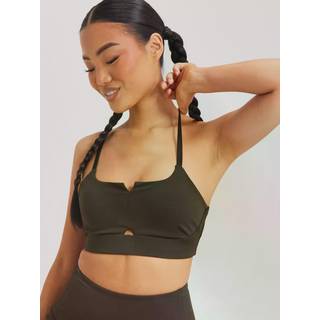 Stride Strappy Sportsbra Dark Brown