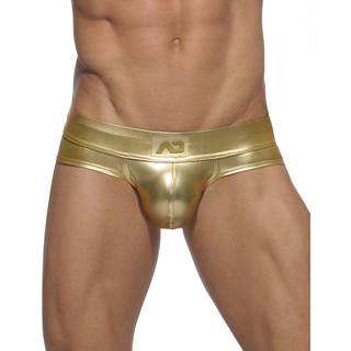 Addicted Metallic Brief - Gold