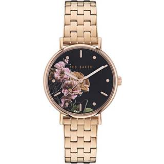 Ted Baker Phylipa Multifunction Rose Gold-Tone Stainless Steel Black Dial Ladies Watch BKPPHF306