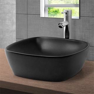 ECD Germany håndvask - 405 x 405 x 140 mm - fremstillet af keramik - hvid