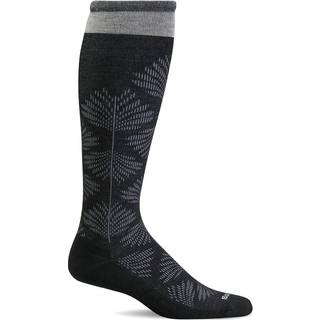 SOCKWELL Full Floral Black 15-20 mmHg Kompressionsstrømpe Str. 35/38