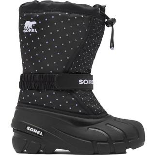 Sorel Youth Flurry Print Vinterstøvler, Black, 34