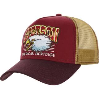 Stetson Men's Trucker Cap Eagle Head Brown/Red, 52-56 cm
