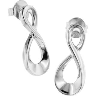 trendor 08775 Damen Ohrringe Unendlichkeit Sterling-Silber 925
