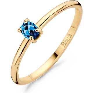 Blush 1204YLB Damen Gold-Ring 585 mit Blauem Topas