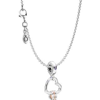 Pandora 75252 Halskette 925 Silber mit Charm Herzen Highlights