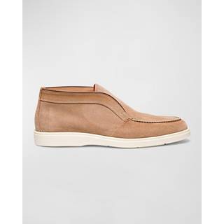 Santoni Detroit Loafers Beige Suede