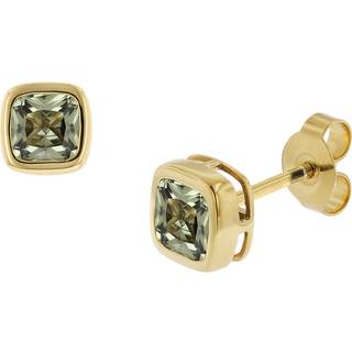 trendor 51684-02 Damen Ohrringe Gold 333 / 8K Ohrstecker Synt. Aquamarin