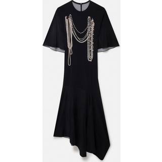 Stella McCartney Trompe l'oeil midi dress - black - S