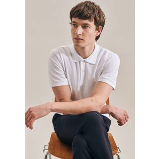 Seidensticker Herren Polo-Shirt weiß