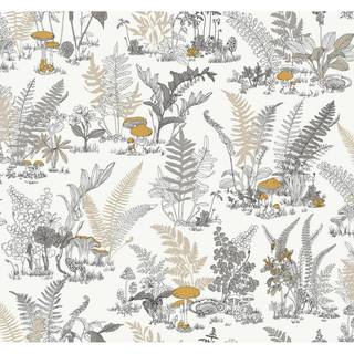 York Wallpaper Mushroom Garden Toile RT7892
