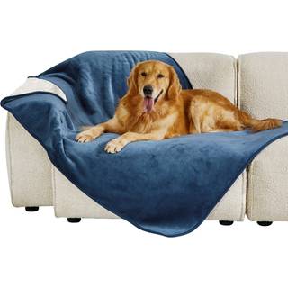Sengesur Vandt?t hunde t?pper til ekstra store hunde - XL Cat t?ppe vaskbart til sofabeskyttelse Sherpa fleece hvalp t?ppe bl?d plys reversibelt