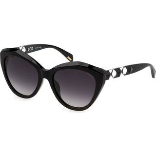 Police SPLL35 HEDRON 1 0700 55 Solbriller Kvinder Black - Shiny Black - 55mm