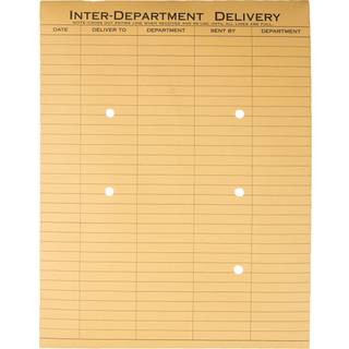 Kvalitetspark Interdepartement Konvolutter Streng-and-Button Brown Kraft 10 X 13 (Qua63650)
