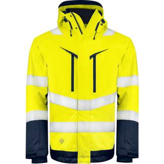 ProJob 6453 Funktionel Jakke En Iso 20471 Klasse 3 - Yellow/Navy - L