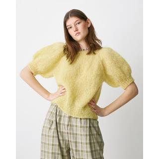 Bella By Permin - Raglanbluse med kort pufærme - Enkeltopskrift 893264